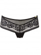Encore Short - Black/Nude.Short with a contemporary lace, Gossard luxury lace lingerie, front short cut out
