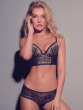 Encore Short - Black/Nude.Short with a contemporary lace, Gossard luxury lace lingerie, front hero model
