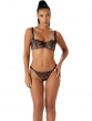 Refined and seductive, VIP Devotion brazilian brief oozes Neo-Vintage glamour. Luxury Gossard lingerie, front model
