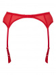 VIP Audacious Suspender - Red, sultry & seductive. Soft stretch elastic strapping. Gossard lingerie, back suspender model
