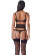 VIP Taboo Waspie Suspender with detachable straps. A curve enhancing mesh waist cincher. Gossard lingerie, back model
