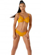 Glossies Cheeky Short- Mango Sorbet. Sheer cheeky short, almost see-through lingerie. Gossard lingerie, short front model
