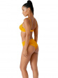 Glossies Cheeky Short- Mango Sorbet. Sheer cheeky short, almost see-through lingerie. Gossard lingerie, short side model
