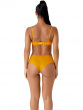 Glossies Cheeky Short- Mango Sorbet. Sheer cheeky short, almost see-through lingerie. Gossard lingerie, short back model
