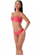 Superboost Lace Padded Plunge Bra - Rose Red