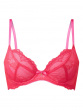 Superboost Lace Non Padded Plunge Bra - Rose Red