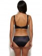 Retrolution Brief- Black. Thong with mesh sides and satin rear, Gossard luxury lingerie, brief back model

