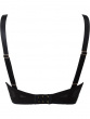 Retrolution Staylo Plunge Bra - Black. Plunge vintage design bra , Gossard luxury lingerie, back bra cut out
