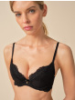 Superboost Lace Padded Plunge Bra - Black