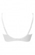 Superboost Lace Non Wired Bra - White. New shape for a comfortable non padded bra. Gossard lingerie back product cut out
