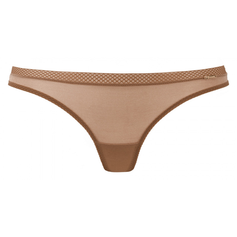 Gossard Women's Glossies Thong - Sheer Smooth No VPL Underwear