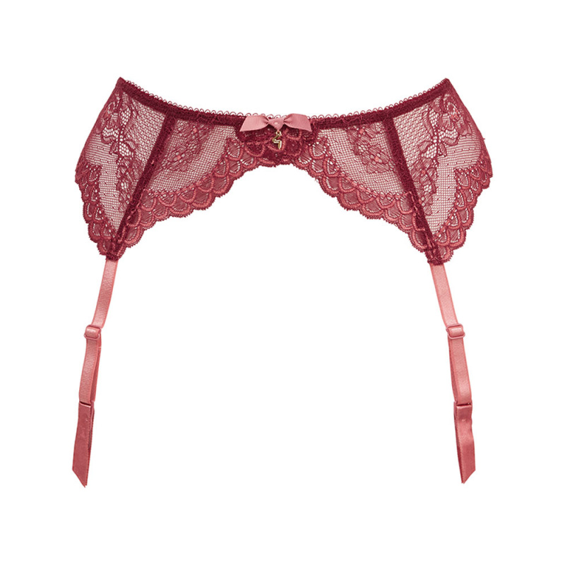 Superboost Lace Suspender - Cranberry/Raspberry Sorbet - Gossard®