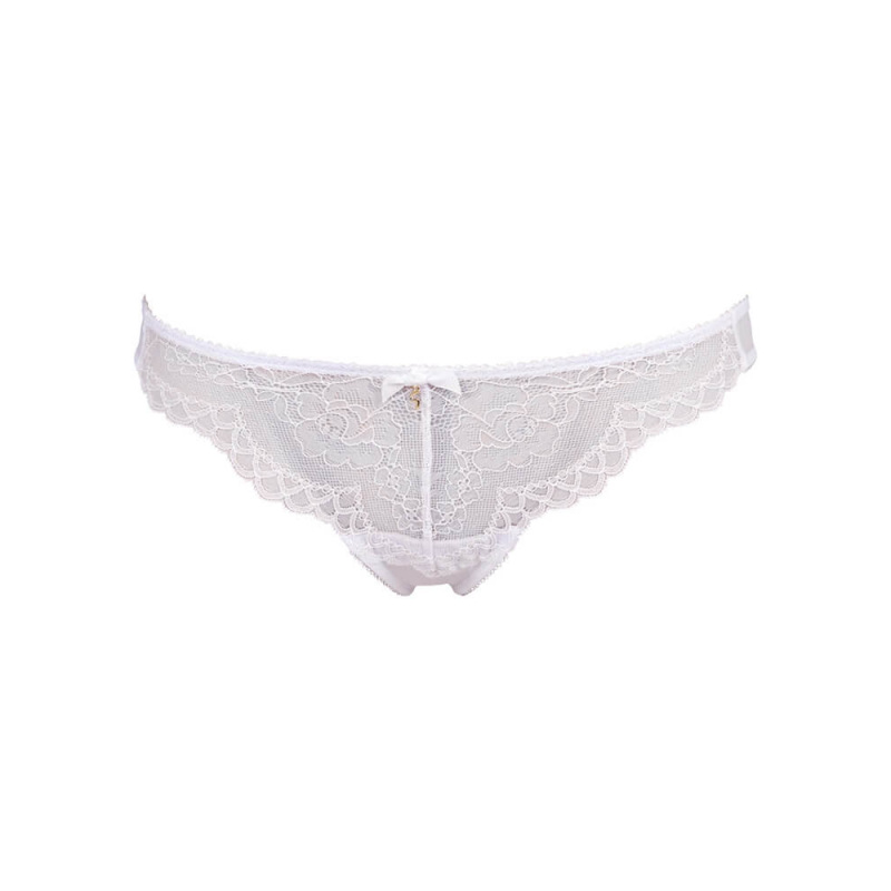 Thongs, Superboost Lace Lingerie - White Brief