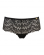 Swirl Short - Black. Eye-catching lace design with ultra-feminine scalloped edge. Gossard lace lingerie, front brief cut out
