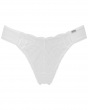 Fiesta Cheeky Short- White Sparkle. Opalescent shimmer and embroidery details short, Gossard lingerie, front short cut out
