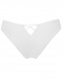 Fiesta Cheeky Short- White Sparkle. Opalescent shimmer and embroidery details short, Gossard lingerie, back short cut out
