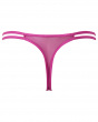 Suspense Thong- Fuchsia. Stretch lace made with recycled yarns thong, Gossard luxury lingerie, back thong cut out
