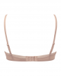 Glossies Sheer Moulded Bra - Nude. Sheer bra cup, almost see through lingerie. Gossard luxury lingerie, back bra cut out

