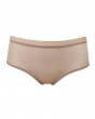 Glossies Short-Nude. Sheer short, almost see-through lingerie. Gossard luxury lingerie, front short cut out
