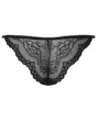 Superboost Lace Tanga - Black. Full front and back lace panels. Sizes XXS to XL. Gossard luxury lingerie, back product cut out
