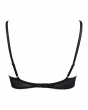 Superboost Lace T-Shirt Bra- Black. Excitement of the push up shape and the fine lace. Gossard lingerie back product cut out

