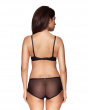 Superboost Lace T-Shirt Bra - Black. Excitement of the push up shape and the fine lace. Gossard lingerie back model image

