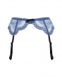 Superboost Lace Suspender - Moonlight Blue. Gossard lace lingerie collection, complete lingerie set, front product cut out
