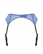 Superboost Lace Suspender - Moonlight Blue. Gossard lace lingerie collection, complete lingerie set, back product cut out
