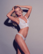 Superboost Lace Thong - White. Beautiful lace with super soft meshes. Gossard luxury lingerie, model front hero image
