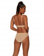 Superboost Lace Brief - Nude. Fine mesh back and sides for added comfort. Gossard luxury lingerie, model back image
