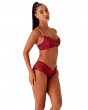 Superboost Lace Non Padded Plunge Bra - Cranberry/Raspberry Sorbet