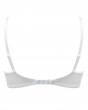 Superboost Lace Non Padded Plunge Bra - White. Perfect fit Gossard luxury white lace lingerie, model front hero image
