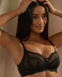 Superboost Lace Non Wired Bra - Black. New shape for a comfortable non padded bra. Gossard lingerie front model hero
