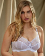 Superboost Lace Non Wired Bra - White. New shape for a comfortable non padded bra. Gossard lingerie front model hero
