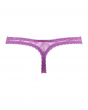 Gossard Lace Flirtini - Violet. Thong made with all over stretch lace fabric, Gossard luxury lingerie, back knicker cut out
