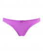 Gossard Smooth Bikini- Violet Pink. Everyday smooth brief with a stretch lace contour, Gossard lingerie, front brief cut out 
