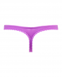 Gossard Smooth Flirtini -Violet Pink. Everyday smooth thong with a stretch lace contour, Gossard lingerie, back thong cut out
