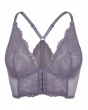 Superboost Lace Deep V Bralet - Platinum. Non padded underwired bralette. Gossard luxury lingerie, front product cut out