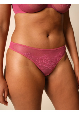 Glossies Lace Thong - Rose