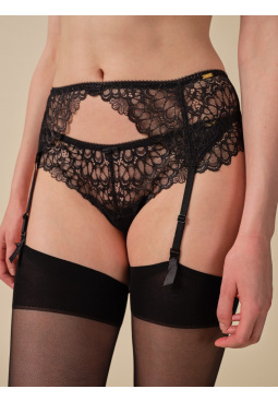 Swirl Suspender - Black