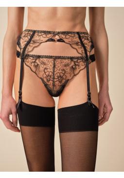 VIP Fleur de Nuit Suspender - Black