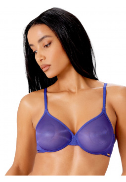 Glossies Sheer Moulded Bra - Spectrum Blue