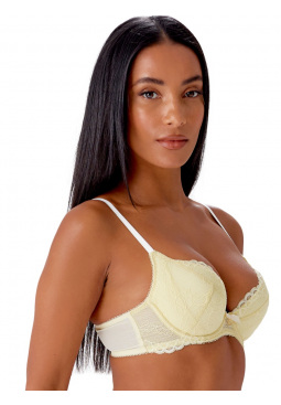 Superboost Lace Padded Plunge Bra - Lemon