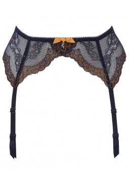 Superboost Lace Suspender - Midnight Blue/Gold