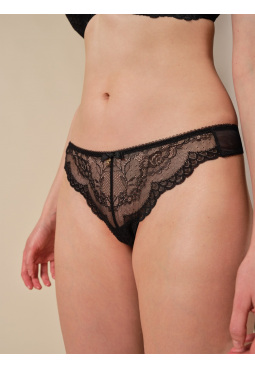 Superboost Lace Thong - Black